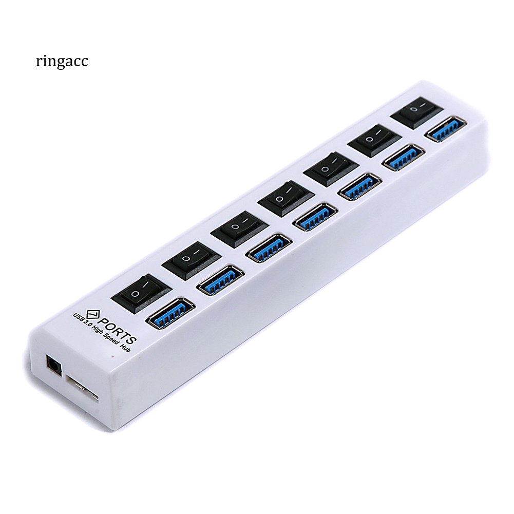 Bộ Chia 7 Cổng USB 3.0 Kèm Công Tắc Đóng / Mở