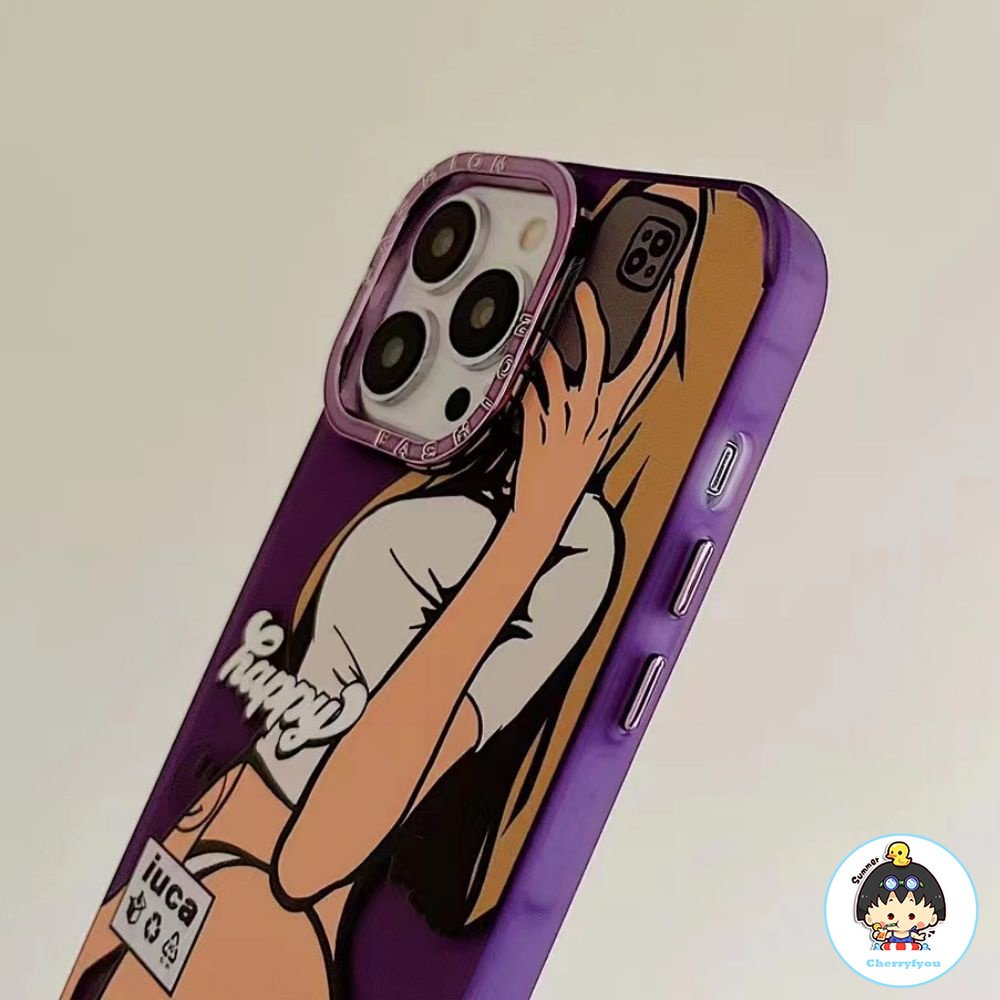 Ốp Điện Thoại TPU Dẻo Trong Suốt Họa Tiết Cô Gái Quyến Rũ Thời Trang Cho IPhone 11 12 13 14 Pro Max XS XR 7 8 Plus