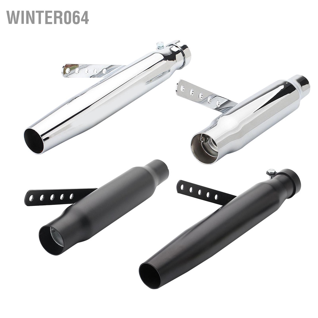 Winter064 Ống Xả Xe Máy Thép Không Gỉ Giảm Tiếng Ồn Bịt Hãm Thanh Đa Năng Cho