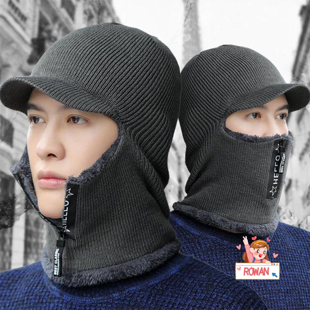 Mũ Lông Cừu Giữ Ấm Thời Trang Đi Xe Đạp Ngoài Trời Dành Cho Nam Giới