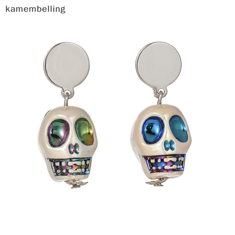 Bông Tai Hình Đầu Lâu Phong Cách Gothic Punk Thời Trang Cho Nữ