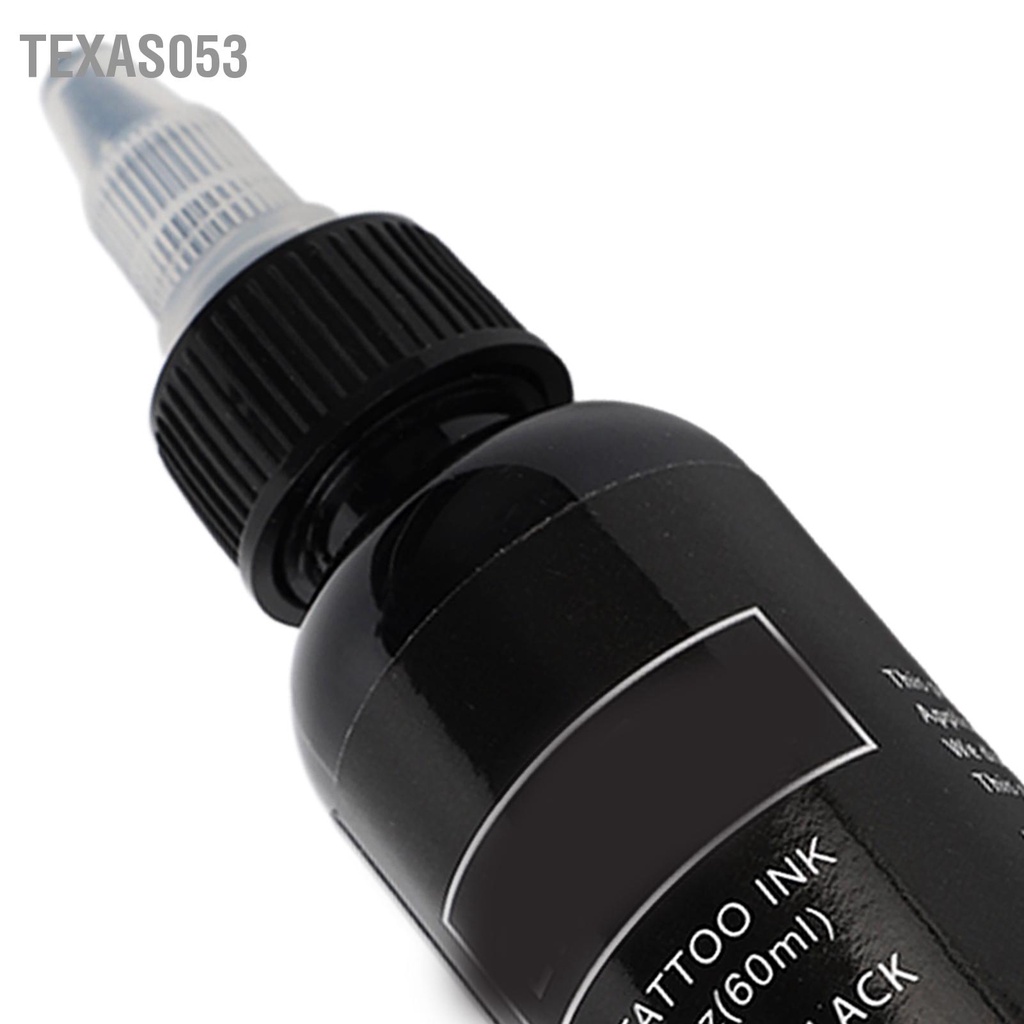 Texas053 Mực xăm sắc tố 60ml Dễ dàng tô màu An toàn Sắc tuyệt vời Nguồn cung cấp hình lâu dài