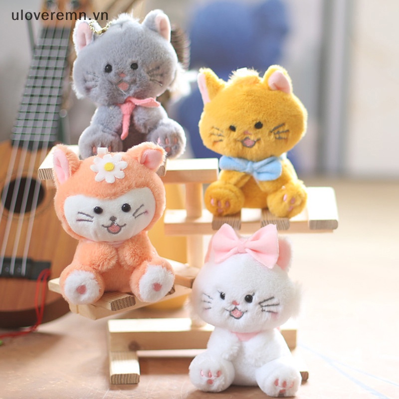 1 Móc Khóa Hình Mèo Nhồi Bông Đáng Yêu 11cm