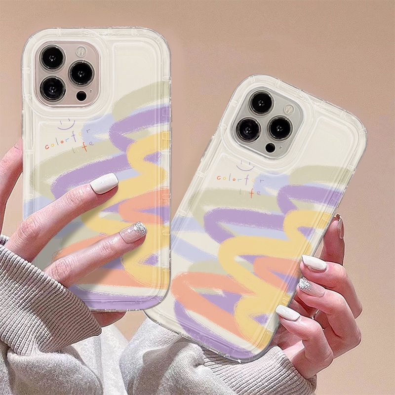 Ốp Điện Thoại TPU Dẻo Họa Tiết Graffiti Nhiều Màu Thời Trang Cho IPhone 14 13 11 12 Pro XS Max X XR 7 + 8 Plus