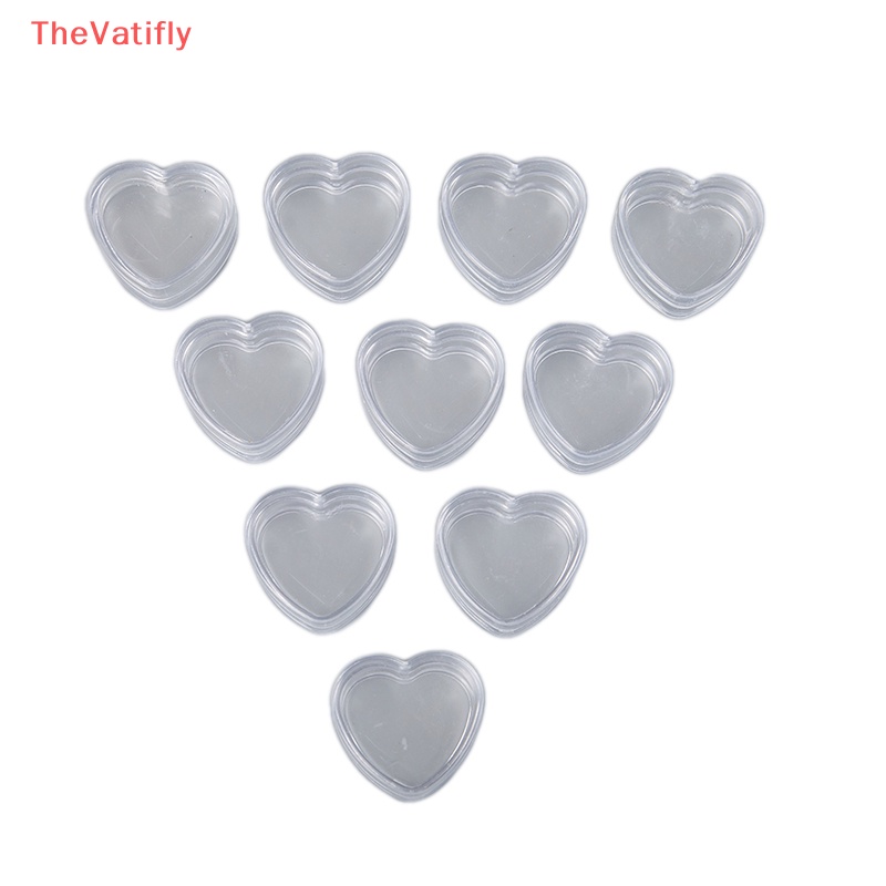 Hộp Nhựa Rỗng Trong Suốt Trái Tim Đựng Mỹ Phẩm Tiện Dụng