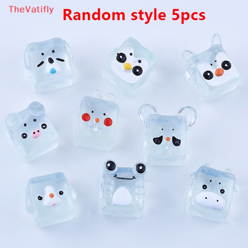 [Thevalifly] Set 5 Móc Khóa Mặt Đá Nhỏ Phát Sáng