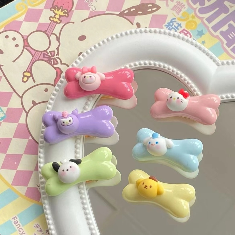 Kẹp Tóc Mái Vòng Ba Chiều Hình Hoạt Hình Cinnamon Dog Kulomi Ba Chiều Ngọt Ngào Dễ Thương Cho Nữ