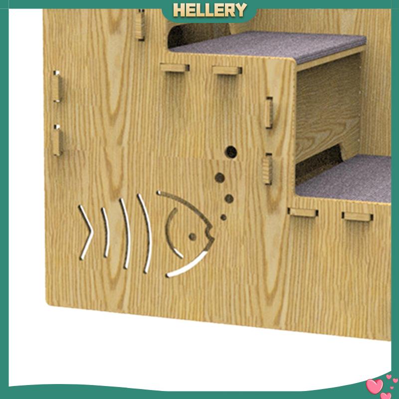 Bậc Thang Leo Bằng Gỗ Chống Trượt Cho Thú Cưng