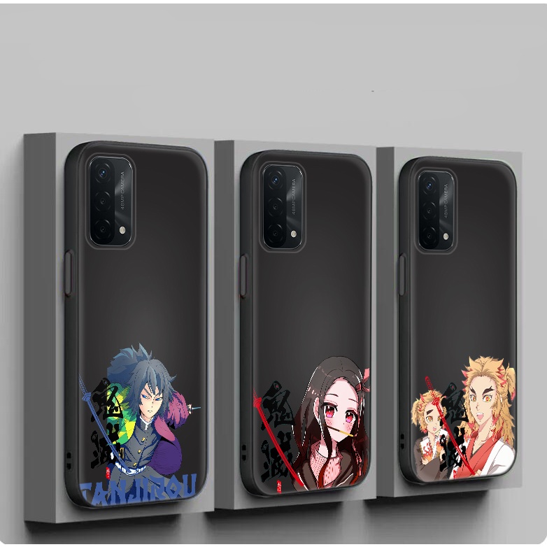 Ốp Điện Thoại Hình Demon Slayer Cho OPPO A73 A76 A77 F3 A8 A31 A83 A91 F15 A92 A72 A52 A93 A94 A96 F11 A9 F17 Pro E66 Dễ Thương