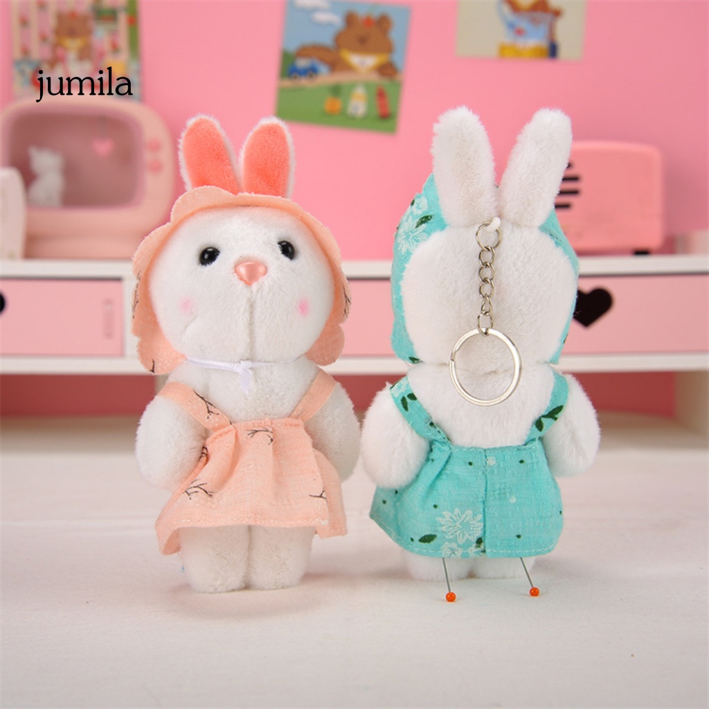 Móc Khóa Thỏ Nhồi Bông 12cm Đáng Yêu