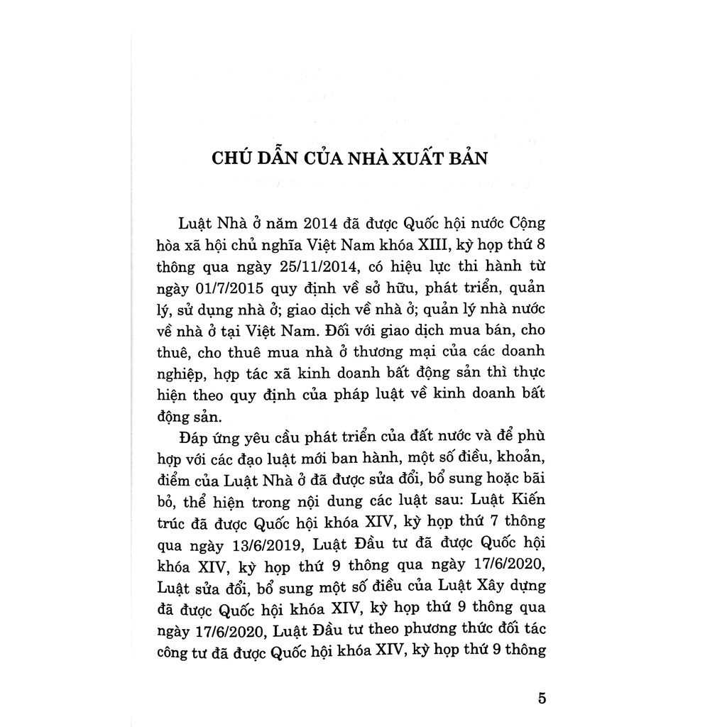 Sách Luật Nhà Ở