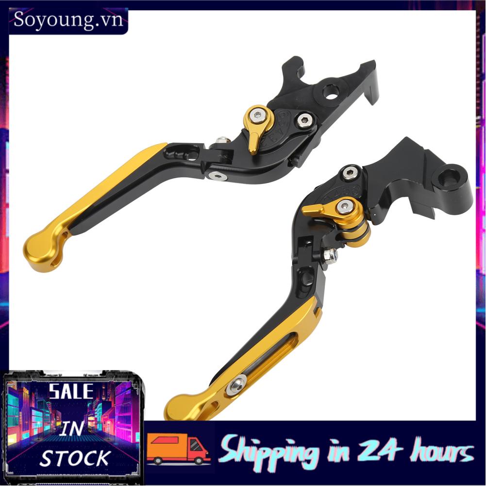 Soyoung Short Brake Clutch Levers  Rustproof Wearproof Adjustable Aluminum Alloy for MT07 MT09 FZ07
