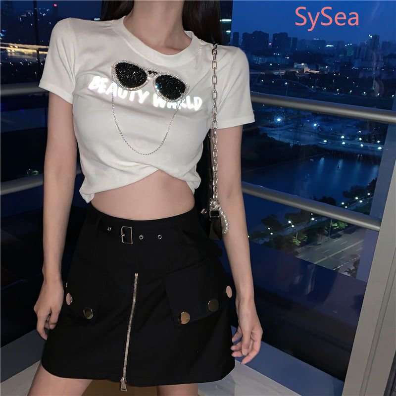 Áo Thun Ngắn Tay In Chữ Phong Cách Hàn Quốc Trẻ Trung Dành Cho Nữ