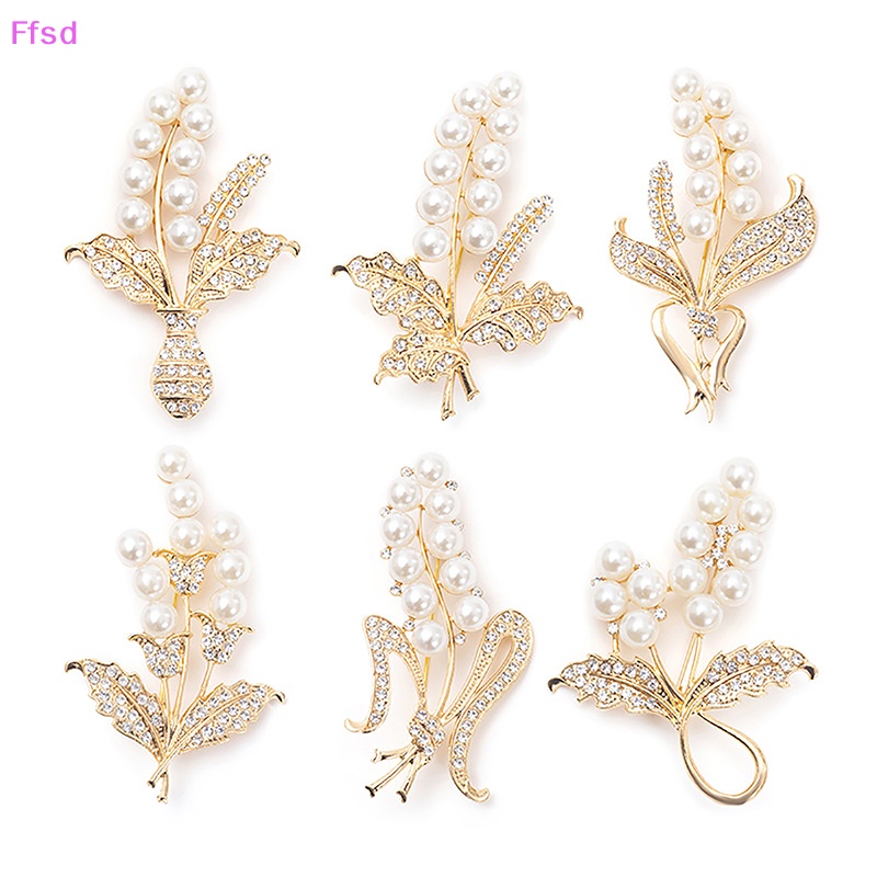 {Ffsd} Ghim Cài Áo Đính Đá Ngọc Trai Thời Trang Chống Thất Lạc Phù Hợp Với Tiệc Tùng Cho Nữ * Hàng Bán Chạy