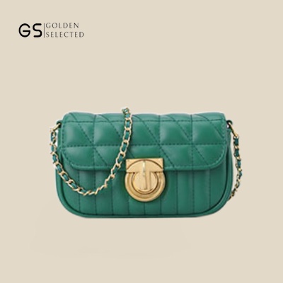 Túi Đeo Chéo Da pu Phối Dây Xích Thời Trang Sang Trọng Cho Nữ