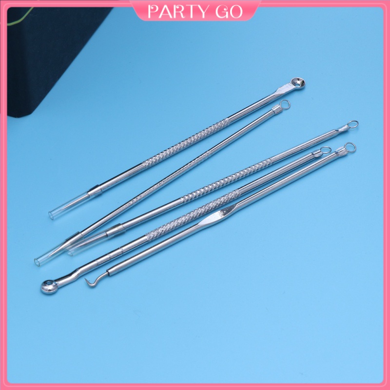 Bộ 5 Dụng Cụ Nặn Mụn Bằng Thép Không Gỉ Chuyên Nghiệp