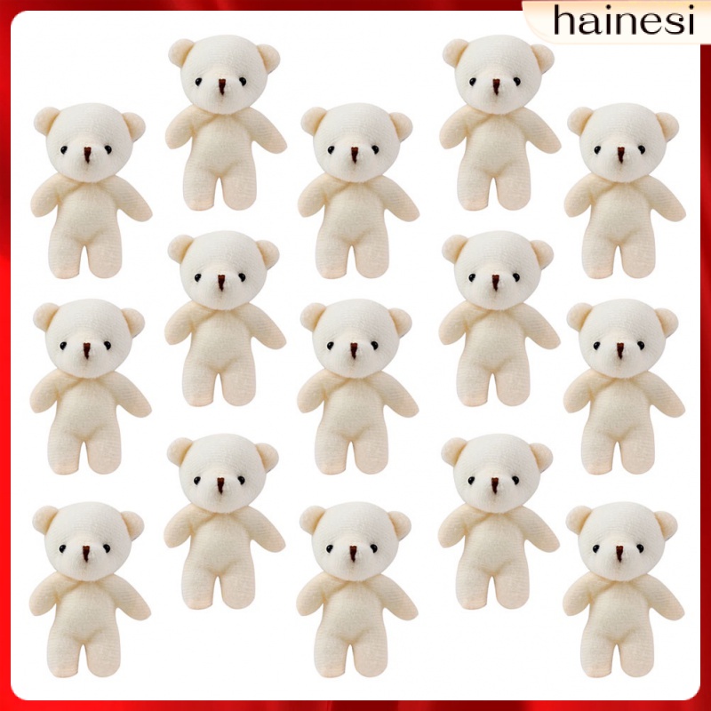 Set 18 Móc Khóa Hình Gấu Bông Mềm Mại Dễ Thương