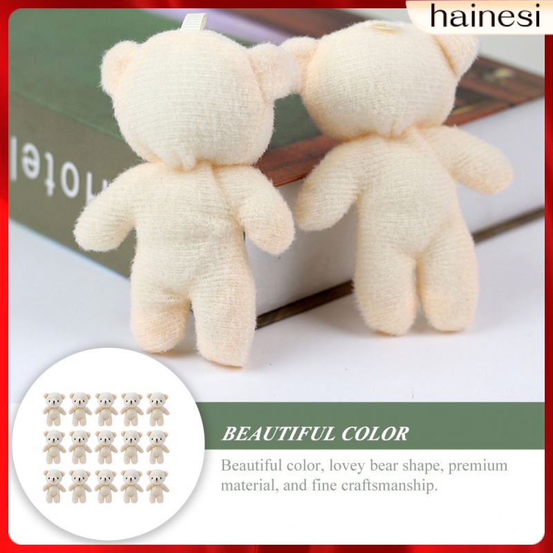 Set 18 Móc Khóa Hình Gấu Bông Mềm Mại Dễ Thương