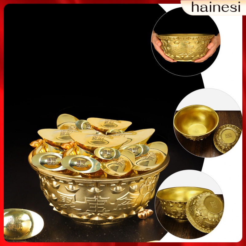 Mô Hình Bát Cornucopia Bằng Đồng Thau Để Bàn Trang Trí Nhà Cửa / Văn Phòng