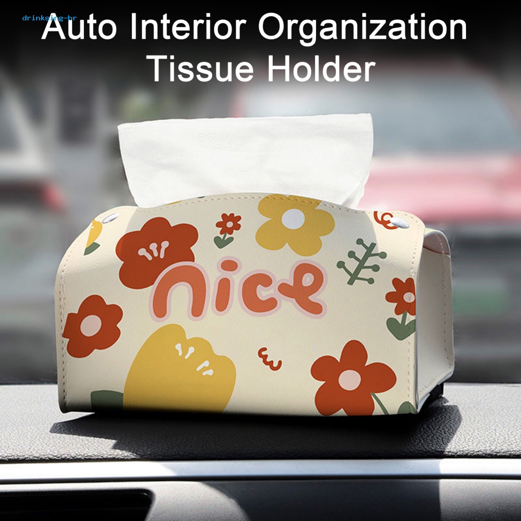 Vỏ Bọc Hộp Khăn Giấy Cỡ Lớn Chống Trượt Chuyên Dùng Cho Xe Hơi