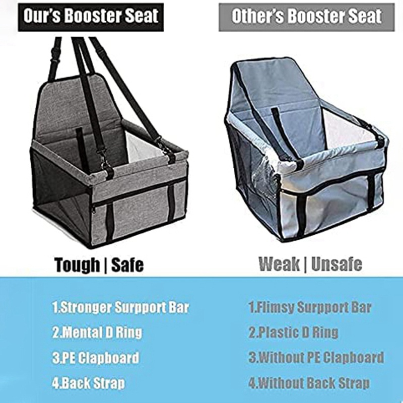 1 Ghế Ngồi Xe Hơi Kèm Kẹp Và Ống Kim Loại Hỗ Trợ Dắt Thú Cưng Đi Dạo Tiện Dụng