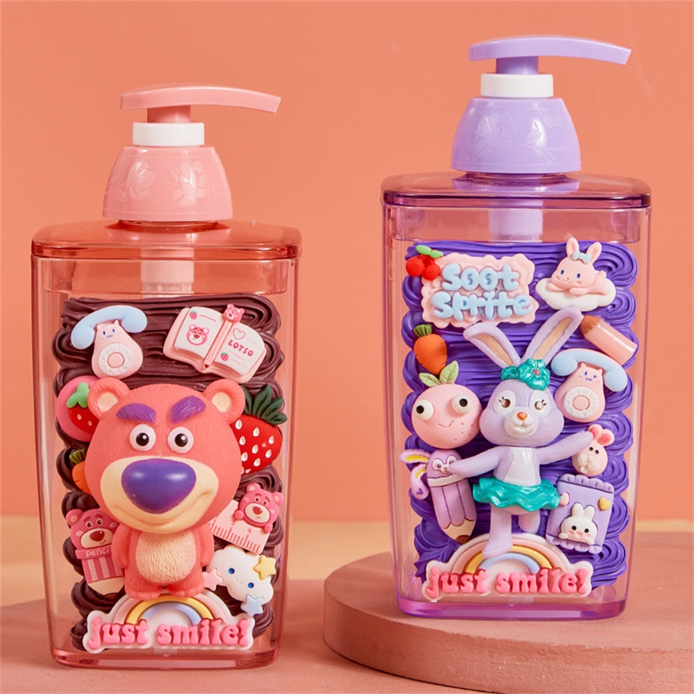 420ml xà phòng lỏng bơm chai Disney riêng biệt đóng chai phim hoạt hình in Nhựa Lotion bóp chai cho gel tắm/dầu gội đầu