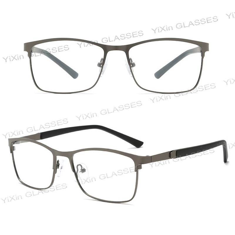 Kính Mát 2 Trong 1 Gọng Kim Loại Chống Bức Xạ Ánh Sáng Xanh Chất Lượng Cao Cho Nam