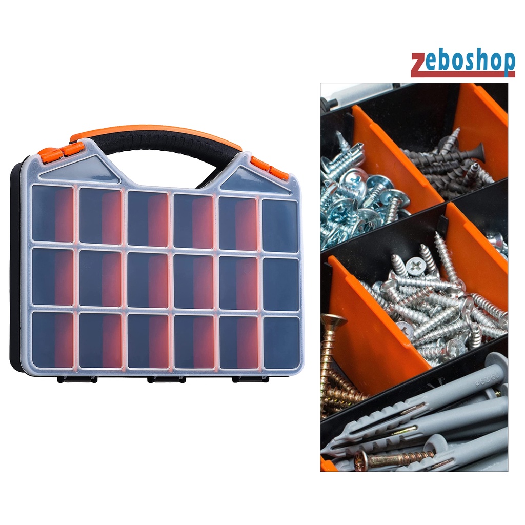 Hộp Đựng Dụng Cụ 18 Ngăn Bằng PP Tiện Dụng Cho Gia Đình