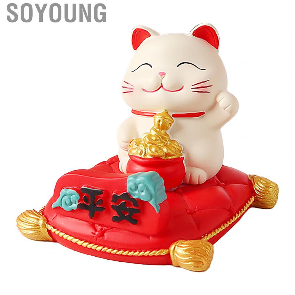 Soyoung Car Interior Lucky  Ornament Smartphone Stand Cute Handsfree Functional Decorative for Dashboard