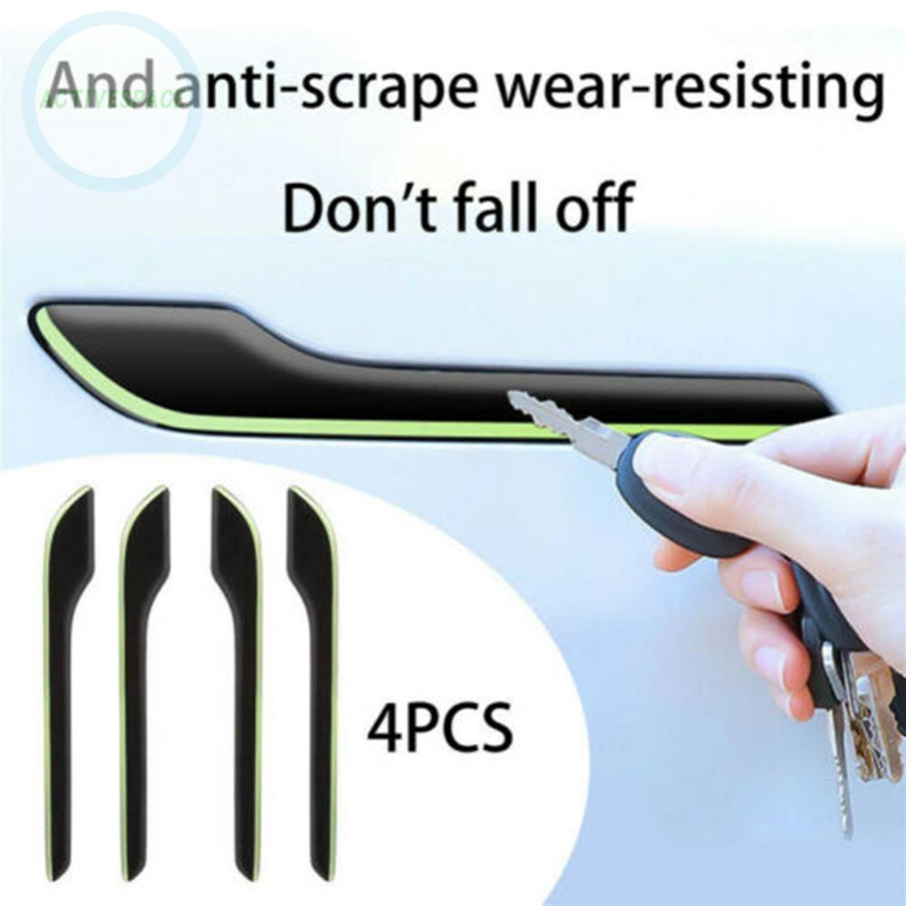 Door Handle Cover Kits Luminous Trim ABS+Carbon Fiber Direct Replacement【TESLA】