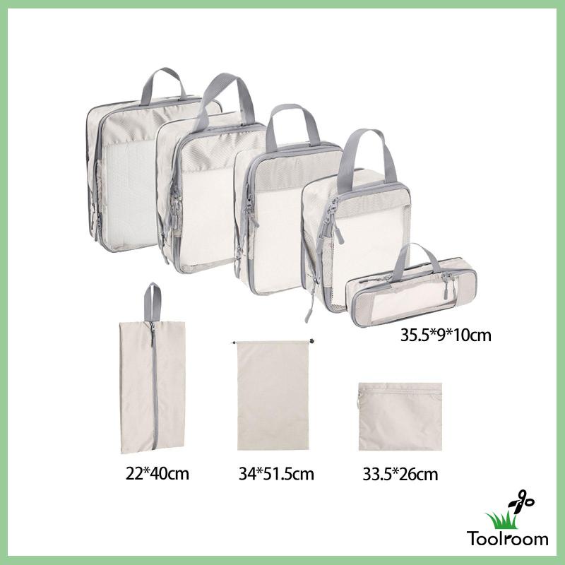 Set 8 Khối Lập Phương Thoáng Khí Cho Ba Lô Đi Làm / Kỳ Nghỉ