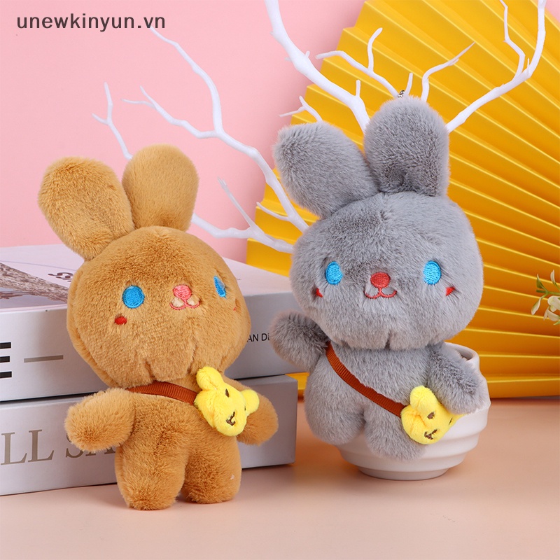 Móc Khóa Thỏ Nhồi Bông 17CM Mềm Mại Đáng Yêu