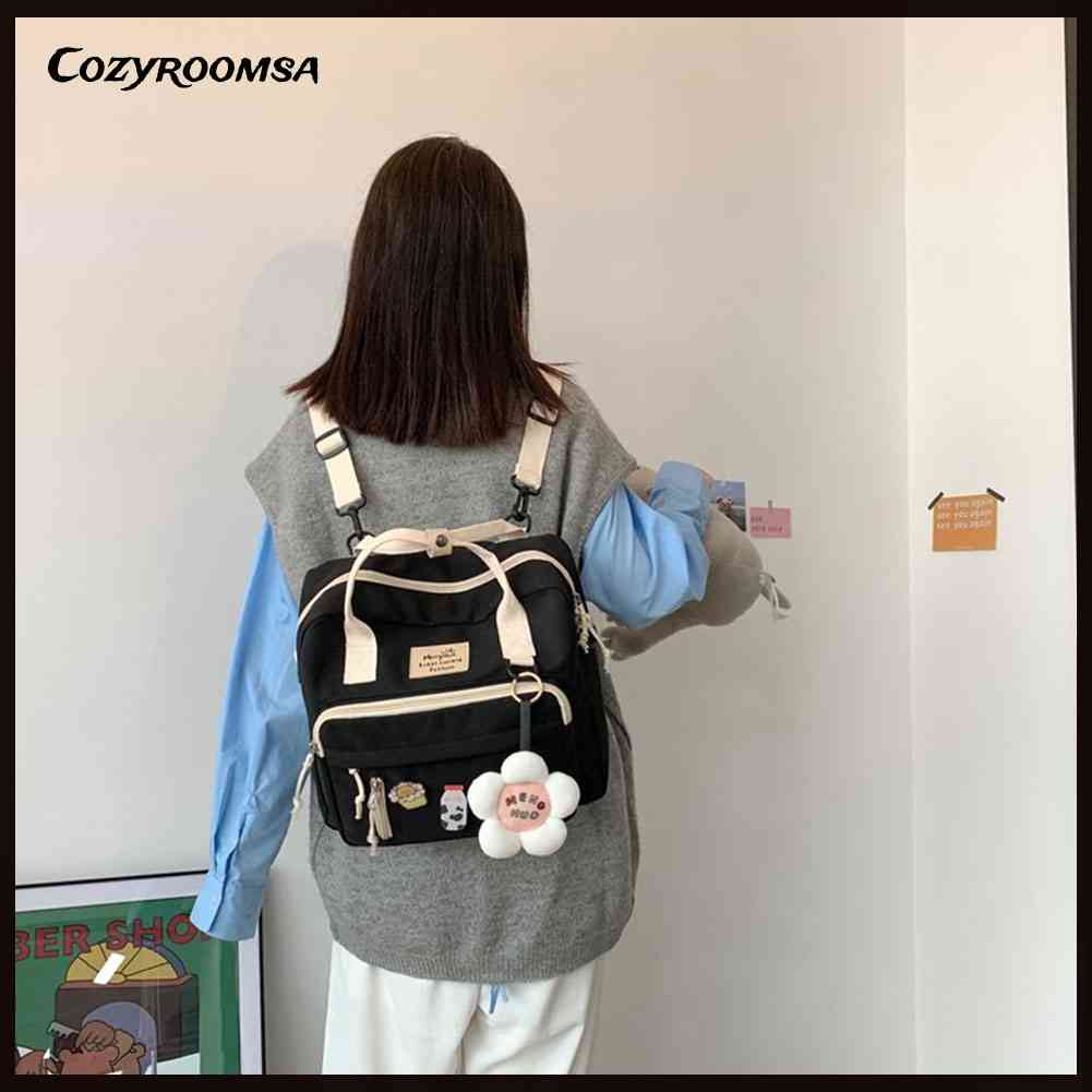 Ba Lô Đi Học Cỡ Lớn Màu Sắc Nổi Bật Thời Trang Cho Nữ