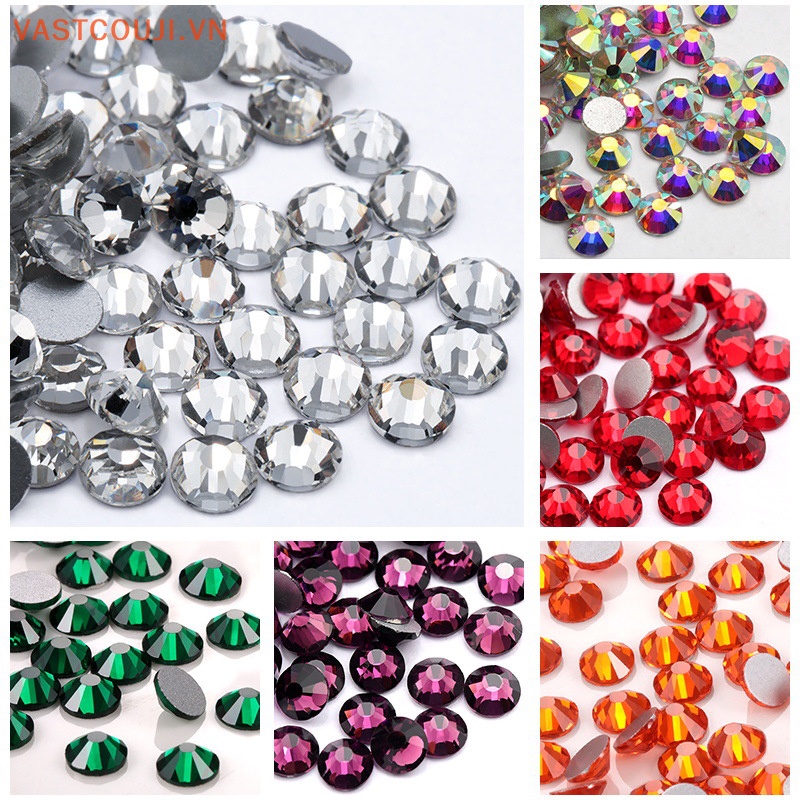 Set 1440 Hạt Đá Giả Kim Cương 2mm Làm Trang Sức DIY