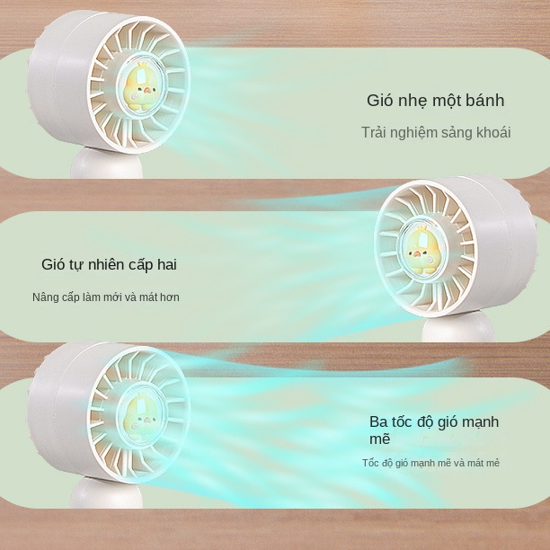 Quạt Cầm Tay Mini Sạc Điện Giá Rẻ /Quạt Sạc Usb / Quạt Tuabin Túi Sinh Viên / Quạt Quà Tặng Máy Tính Để Bàn HZGOE037