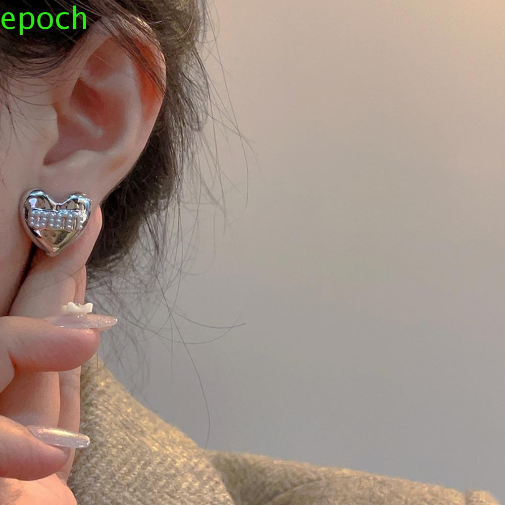 Epoch Bông Tai Hình Trái Tim Phong Cách Hàn Quốc Thời Trang Cho Nữ