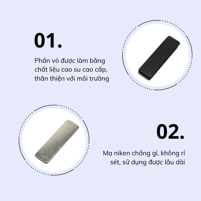 Bảng Tên Nhân Viên, Nam Châm Thẻ Tên, Nam Châm Cài Áo Gồm 3 Viên