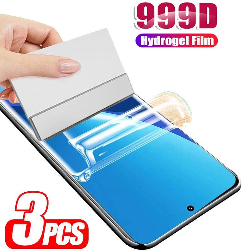 Set 3 Tấm Phim Hydrogel Trong Suốt Bảo Vệ Màn Hình Chống Ánh Sáng Xanh Cho Tecno Pop 7 6 5 Pro 5S 5 LTE Pouvoir 3 Plus Tecno Pova 4 Pro Neo