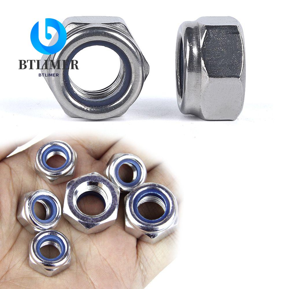 Đai Ốc BTLIMER M3 M4 M5 M6 M8 M10 M12 Sang M24 Nyloc Nuts 304 Nylock Chất Lượng Cao