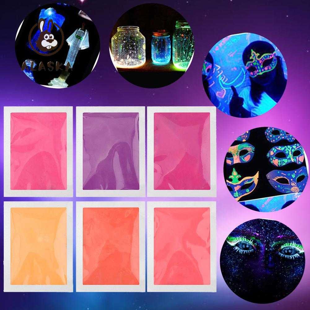 C Chuyên Dụng Chất Lượng Cao# Bột Dạ Quang Phát Sáng Trong Bóng Tối 10g Không Bức Xạ