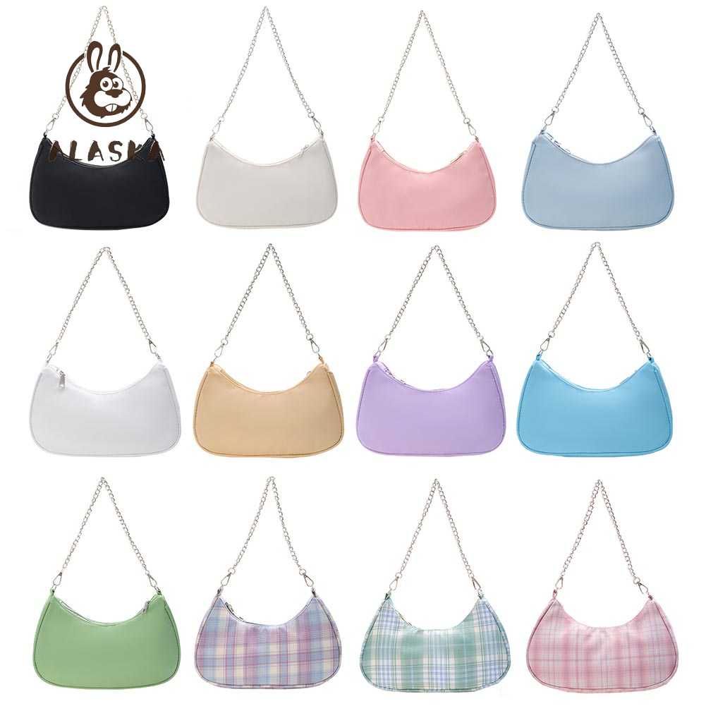 Túi Xách Nylon Màu Trơn Thời Trang Cho Nữ