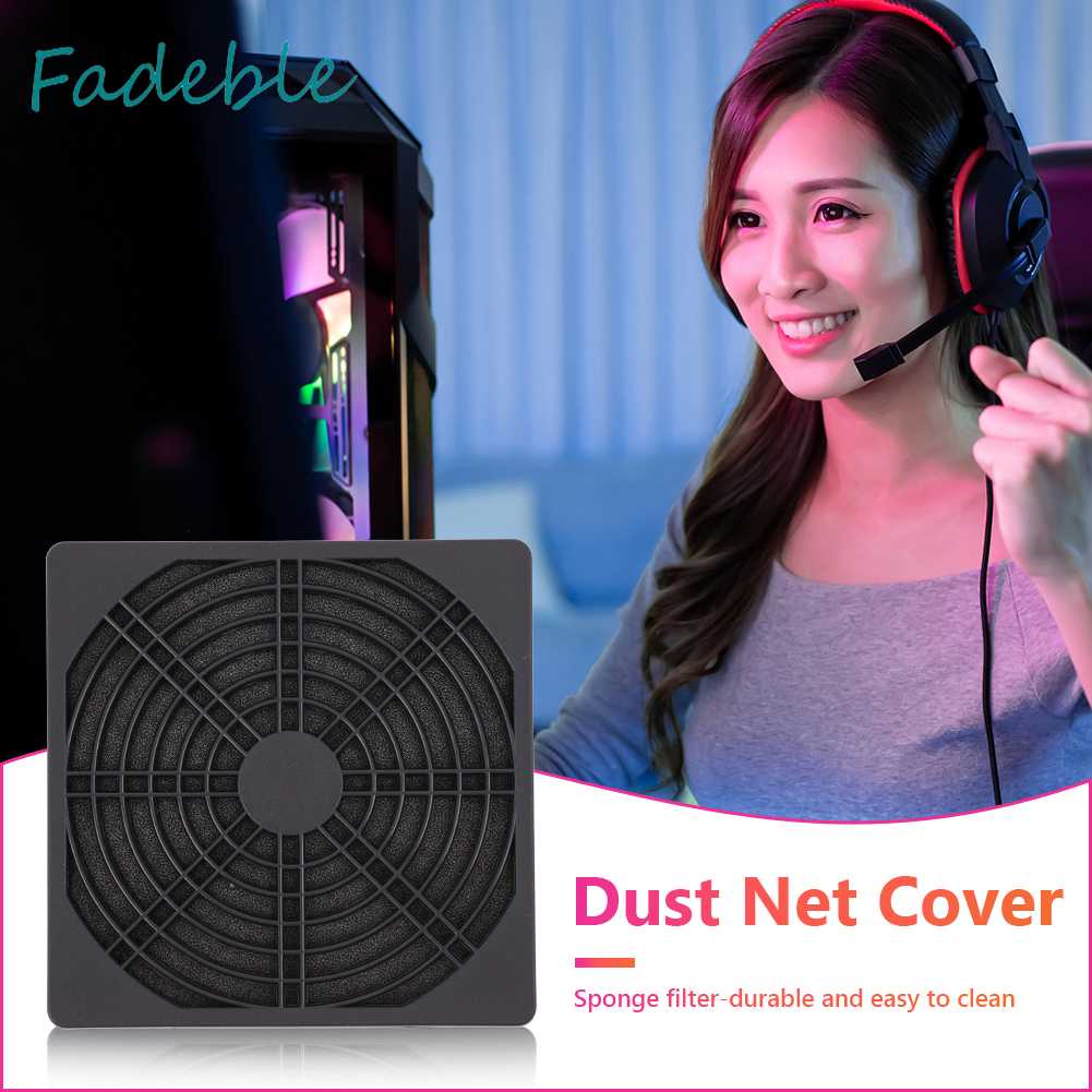 Bộ 5 Tấm Lọc Bụi Bằng Nhựa 60mm 80mm 90mm 120mm Cho Quạt Máy Tính Ốp