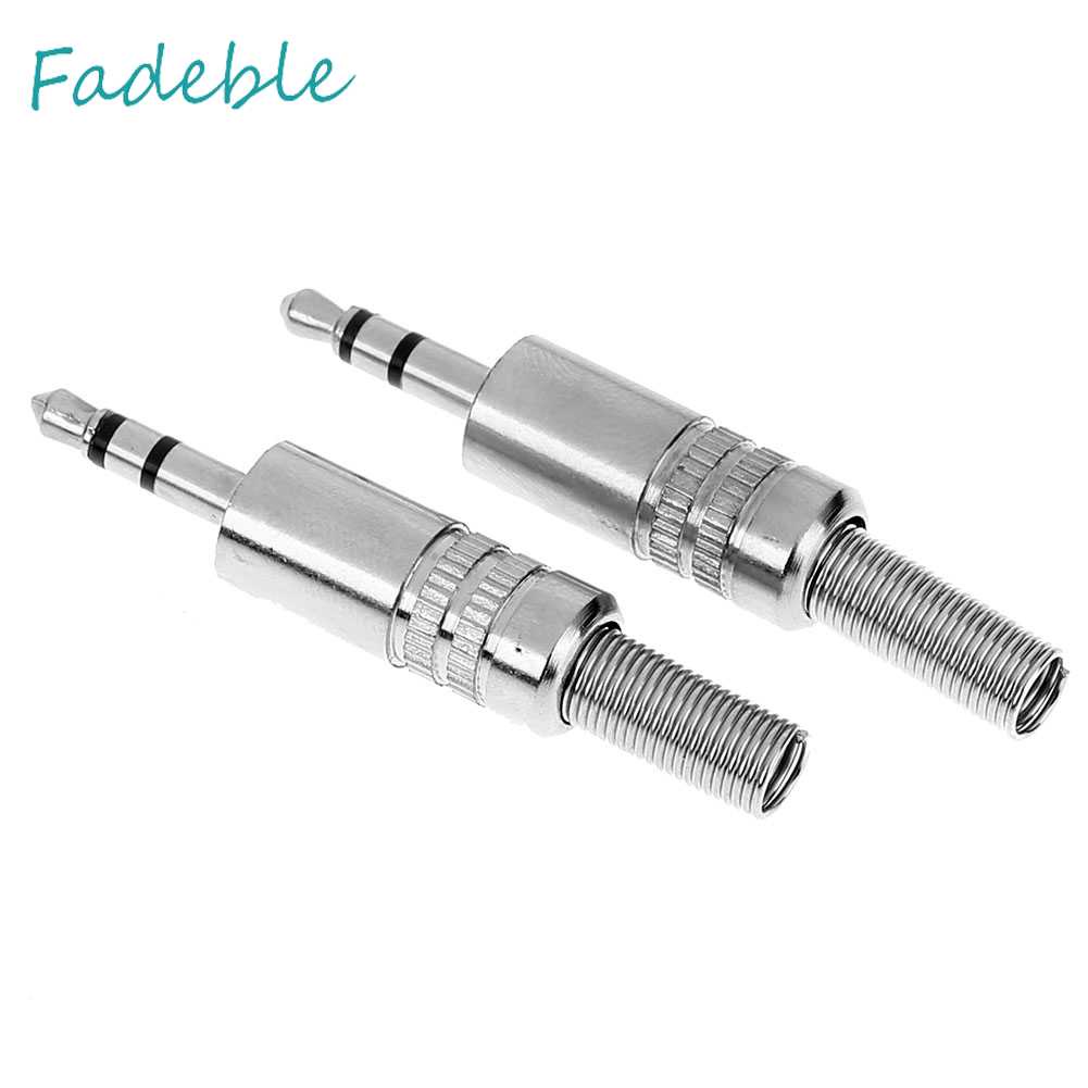 Set 2 Đầu Nối Jack Cắm Âm Thanh 3.5mm 1 / 8Inch