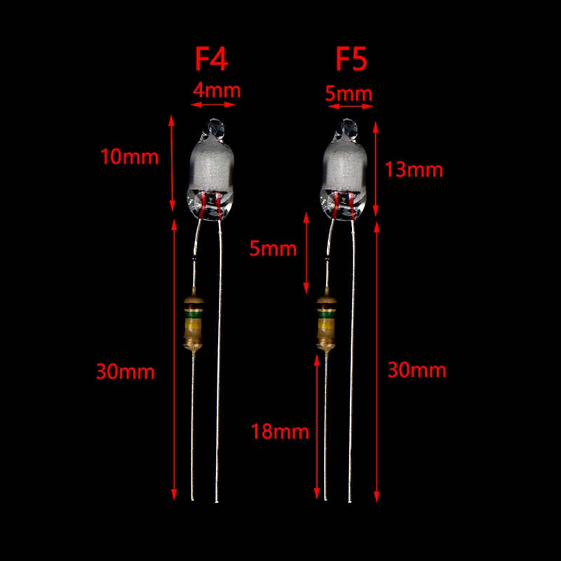 Set 10 Bóng Đèn Neon 4 * 10mm 5 * 13mm 220V Chuyên Dụng