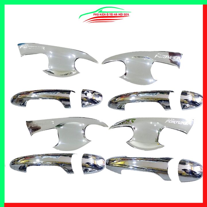 Ốp tay hõm mạ crom Fortuner 2017-2023 sáng bóng chống trầy bảo vệ cửa xe ô tô