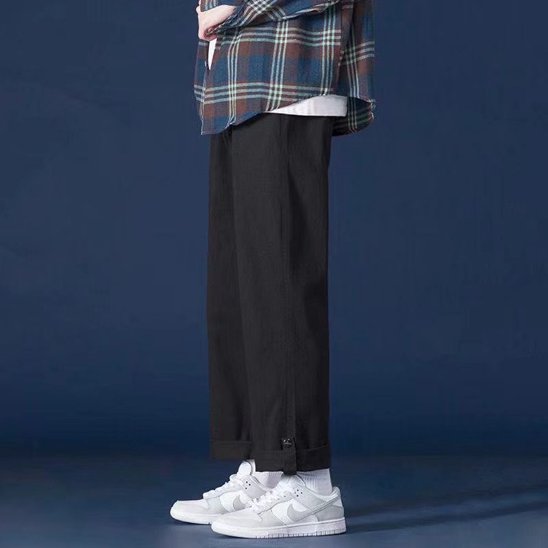 Quần Dài Mỏng Ống Rộng Phong Cách Đường Phố Nhật Bản Thời Trang Mùa Hè Hàng Mới Dành Cho Bạn Trai