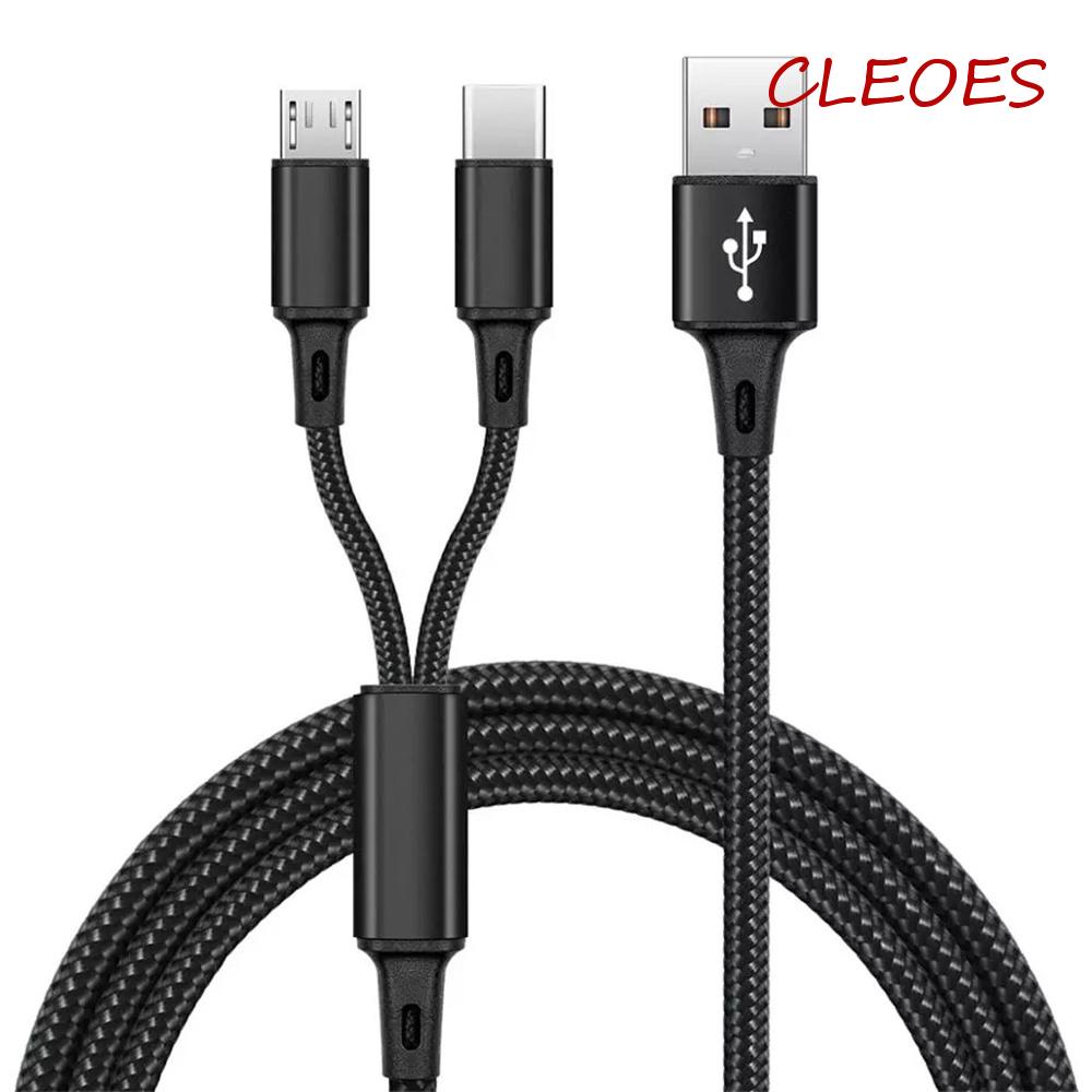 Cáp Sạc Nhanh Type C 2 Trong 1 CLEOES Chất Lượng Cao