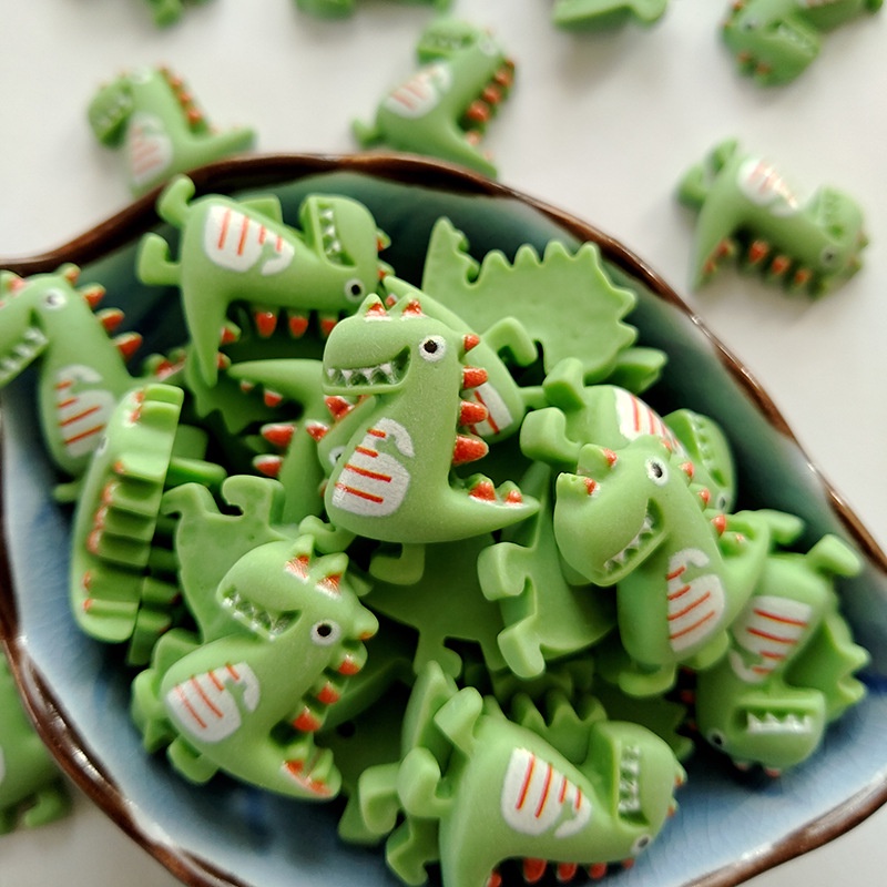 Bộ 10 Kẹp Tóc Hình Khủng Long Hoạt Hình Dễ Thương Cho Bé