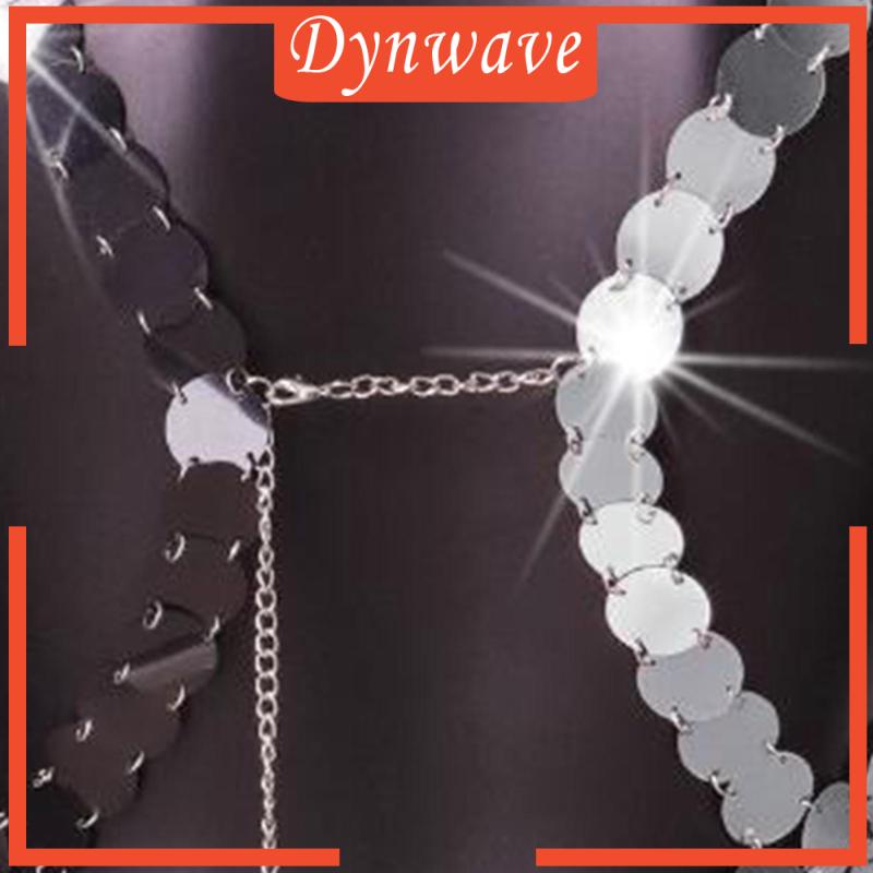 [Dynwave] Áo Crop Top Dây Đính Kim Sa Hóa Trang Bộ Lạc Múa Bụng Cho Nữ Dịp Halloween