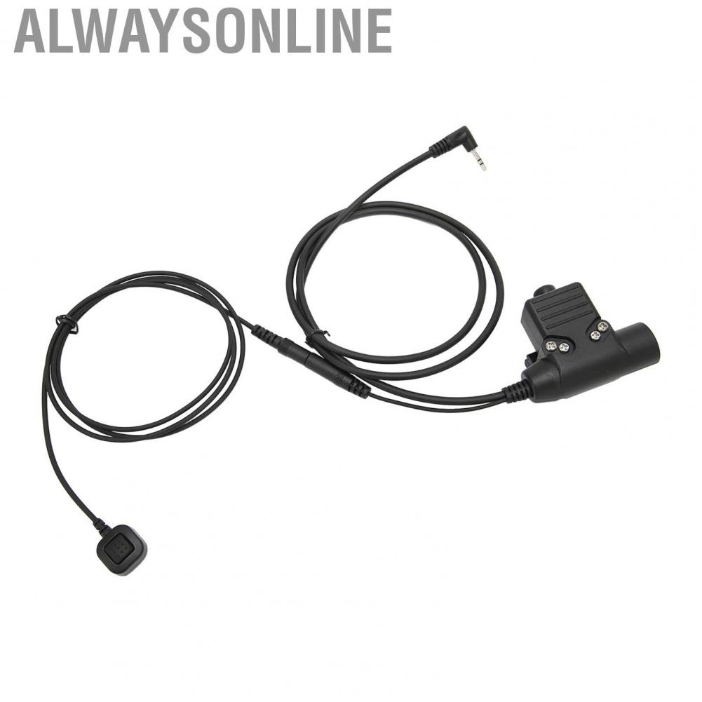 Alwaysonline U94 Finger Microphone PTT Adapter For 2.5mm  T5428 6200C T80 Black